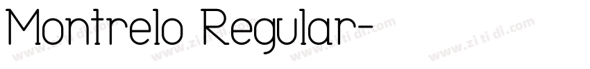 Montrelo Regular字体转换